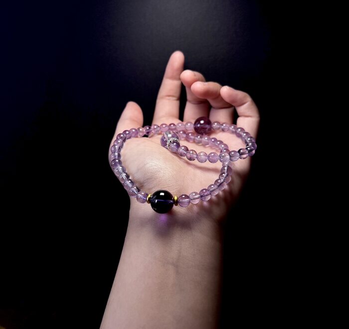 Double Amethyst Bracelet - Wisdom & elegant - 图片 2