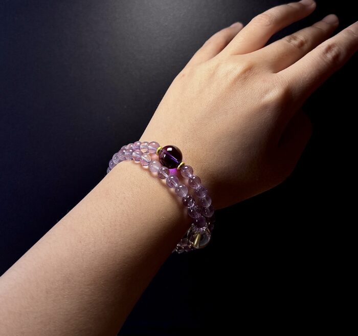 Double Amethyst Bracelet - Wisdom & elegant - 图片 3