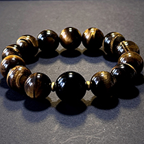 Tiger’s Eye & Obsidian Bracelet – Status & Prosperity